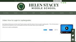 Video: How to Login to Jupitergrades - Helen Stacey Middle School