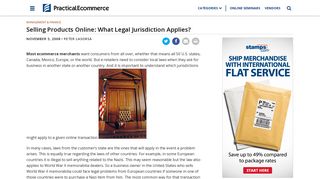 Selling Products Online: What Legal Jurisdiction Applies? | Practical ...