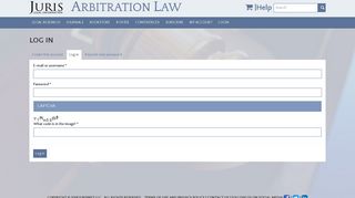 Log in | ArbitrationLaw.com