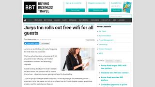 Jurys Inn rolls out free wifi for all guests - Buying Business Travel