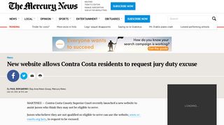 New website allows Contra Costa residents to request jury duty ...