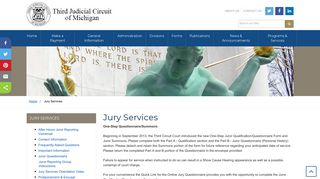 Jury Services - Wayne County Circuit Court