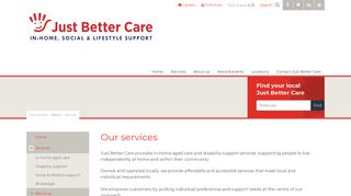 Just Better Care | Services