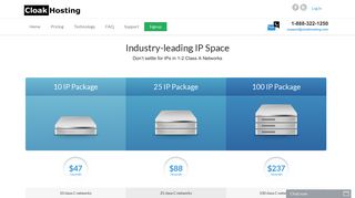 Pricing | CloakHosting