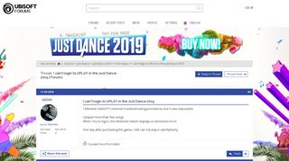 I can't login to UPLAY in the Just Dance 2019 - Ubisoft Forums