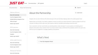 Getting Started with Just Eat Partner Services