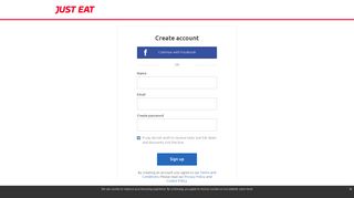 Sign up - Just Eat