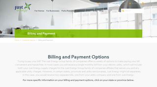 Billing and Payment - Just Energy - Call 1 (855) 481-1359