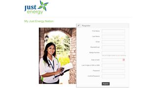 Register - My Just Energy Nation