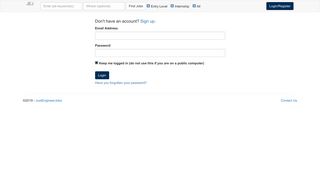 Login/Register - Just Engineer Jobs