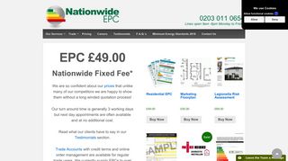 Nationwide EPC- Energy Performance Certificates – Residential ...