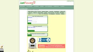 Just Flowers: Account Services