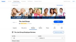 Working at The Just Group: Employee Reviews | Indeed.com