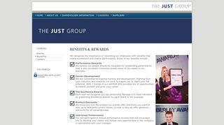 benefits & rewards - The Just Group