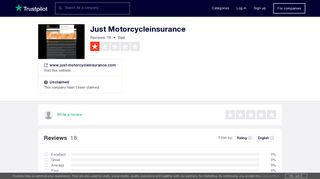 Just Motorcycleinsurance Reviews | Read Customer Service Reviews ...