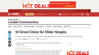 10 Best Cities for Older Singles to Live, Retire, Meet New People