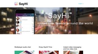 SayHi-Homepage