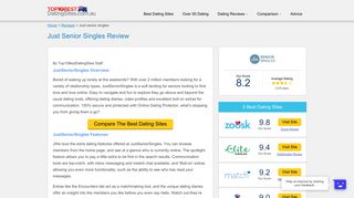 Just Senior Singles Review - Dating Sites