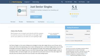 Helpful Just Senior Singles Reviews | 50+ Dating Site