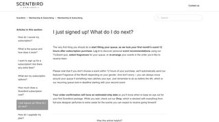 I just signed up! What do I do next? – Scentbird