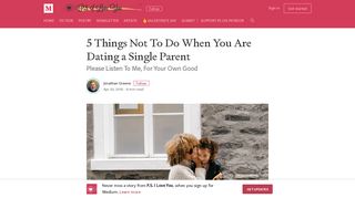 5 Things Not To Do When You Are Dating a Single Parent