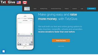 Txt2Give: Mobile donations made easy