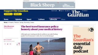 The best travel insurance policy: honesty about your medical history ...