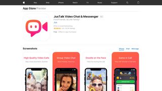 JusTalk Video Chat & Messenger on the App Store - iTunes - Apple