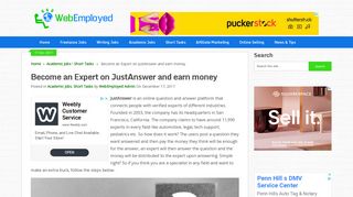 Learn how to make money by becoming an Expert on JustAnswer