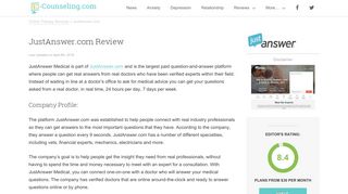 JustAnswer.com Review | E-counseling.com