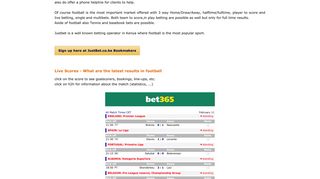 JustBet - Live Betting in Kenya - Online-Betting.me.uk
