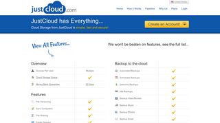 JustCloud :: Cloud Storage Features