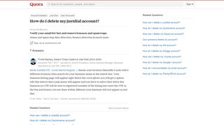 How to delete my justdial account - Quora