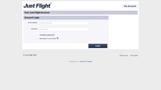 Just Flight | Login to Your Account