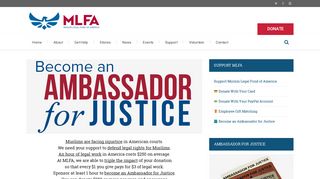 Become an Ambassador for Justice – Muslim Legal Fund of America