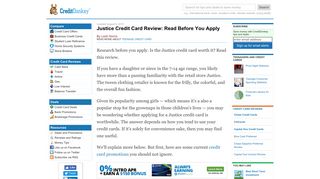 Justice Credit Card Review: Read Before You Apply - CreditDonkey