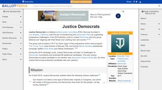 Justice Democrats - Ballotpedia