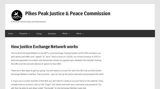 How Justice Exchange Network works – Pikes Peak Justice & Peace ...