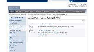 Justice Partner Access Website (JPAW) - branchwide_initiatives