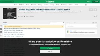Justnox Mega Mind Profit System Review - Another scam? | Readable