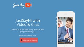 JustSayHi Dating Chat with people worldwide
