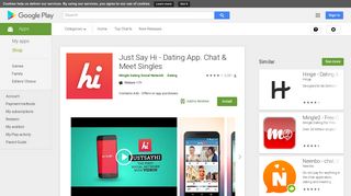 Just Say Hi - Dating App. Chat & Meet Singles - Apps on Google Play