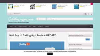 Just Say Hi Dating App Review UPDATE - Dating App Reviews
