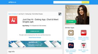 Just Say Hi - Dating App. Chat & Meet Singles Apk Download latest ...
