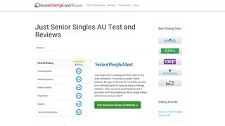 Just Senior Singles AU Test and Reviews