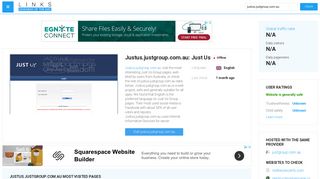 Visit Justus.justgroup.com.au - Just Us. - Website analytics by ...