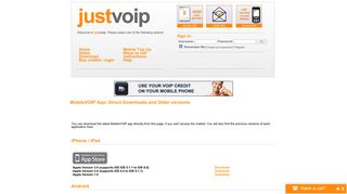 JustVoip Mobile Voip | Cheap calls anywhere you go!