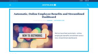 Automatic, Online Employee Benefits and Streamlined ... - Justworks
