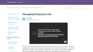 Managing Employee Info – Justworks Help Center