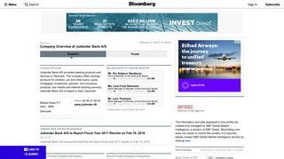 Jutlander Bank A/S: Private Company Information - Bloomberg